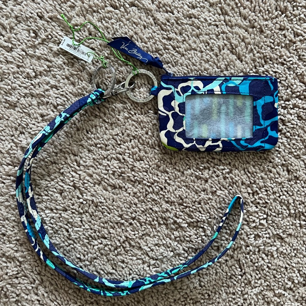 NWT Vera Bradley Lanyard + Wallet Set BRAND NEW